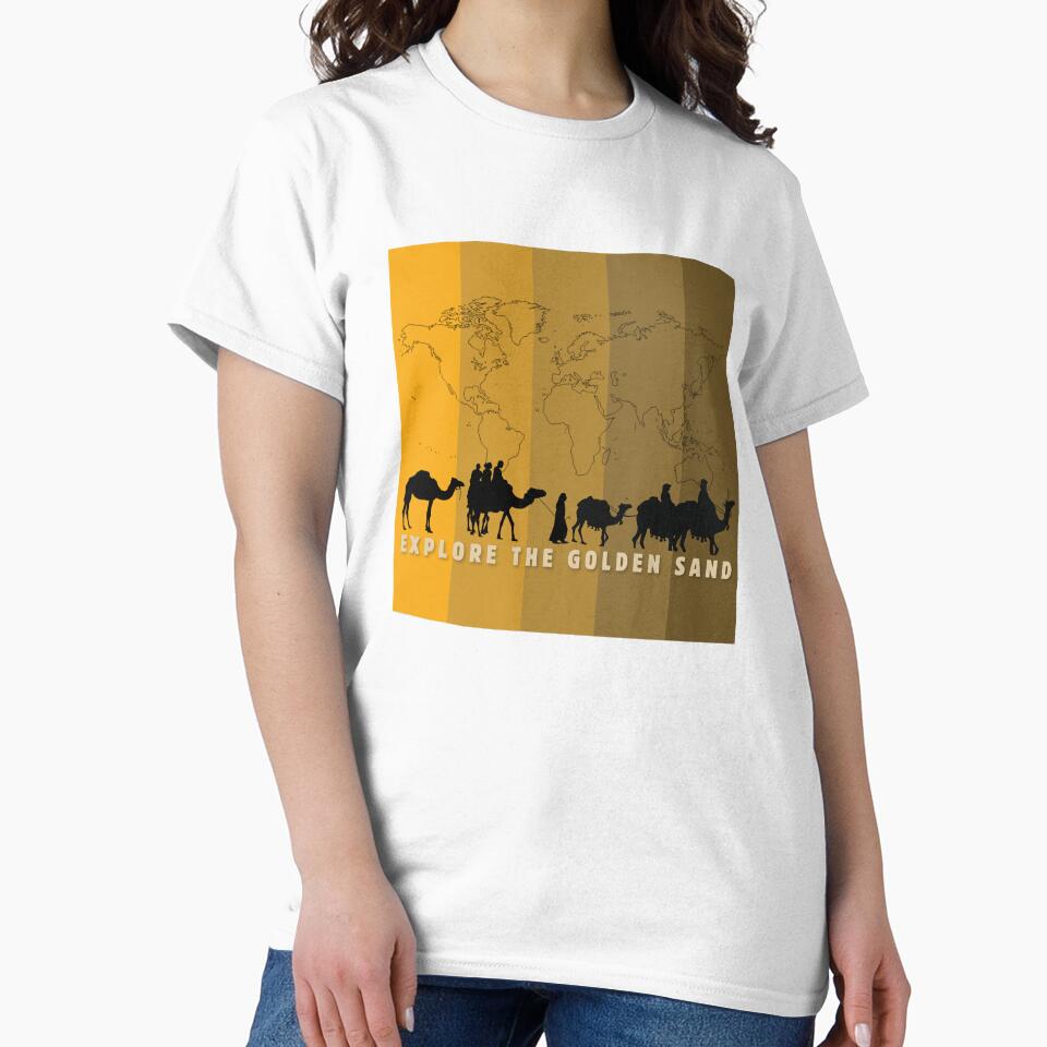 ​Ancient Silk Road Caravan - Explore The Golden Sand Vintage Map Art by Akarshani  Rumeshika
