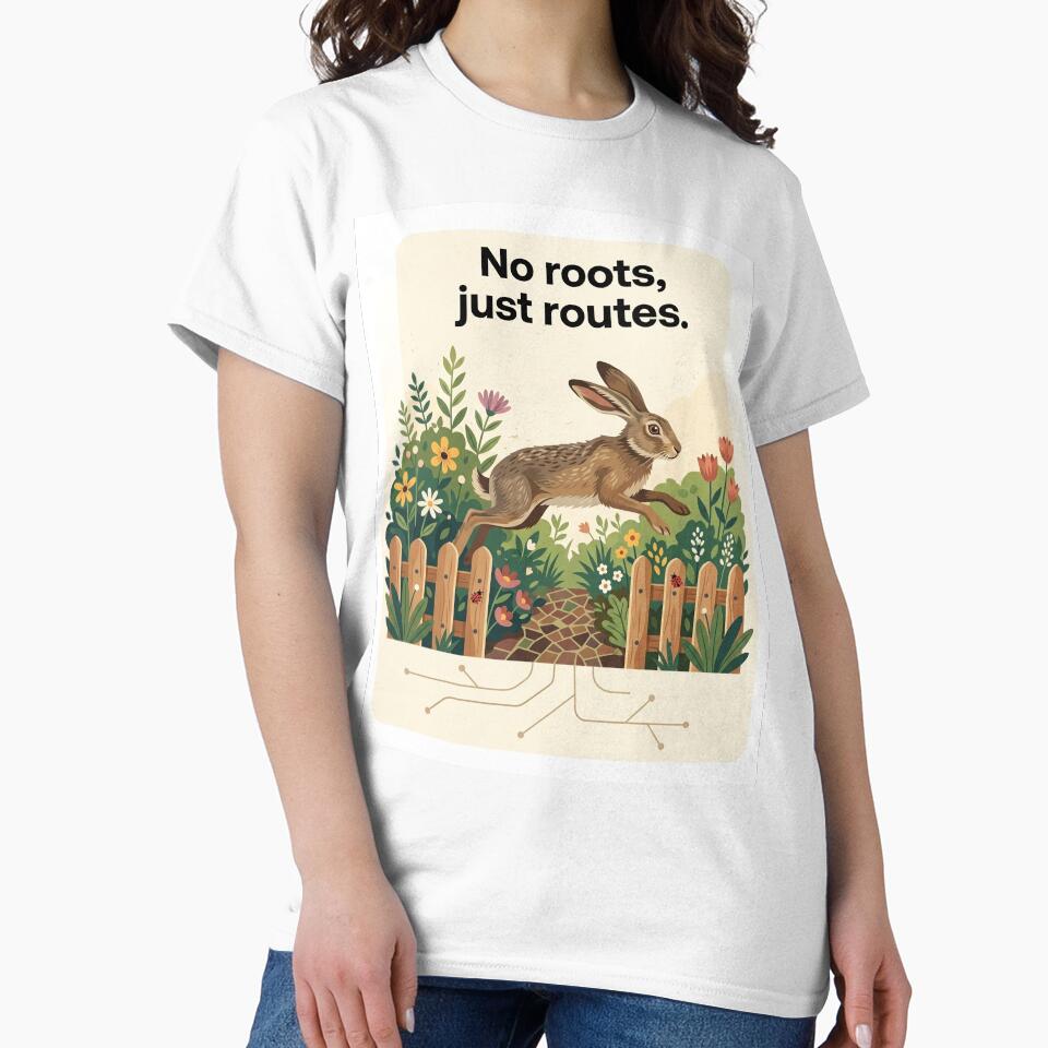 No roots, just routes – Wanderlust Rabbit Garden Hopper by LittleVenetia
