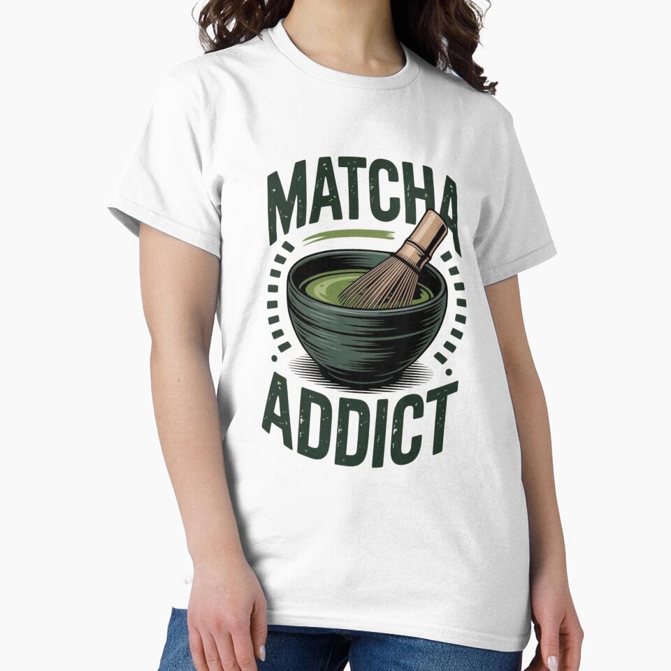 Matcha Addict – Green Tea Lover Japanese Matcha Design by shellymope