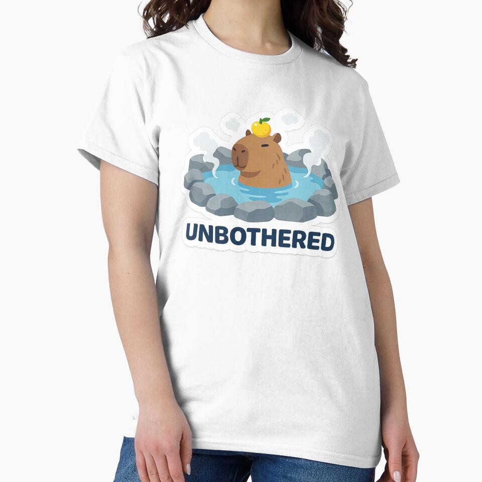 "Unbothered" Chill Capybara in Hot Spring Onsen by RiotKida