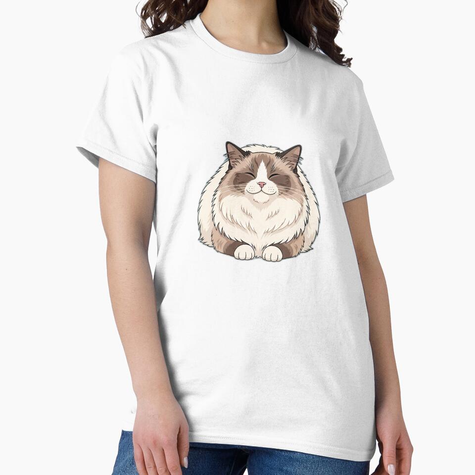 Ragdoll Floppy Loaf Cat Design by pumsquare