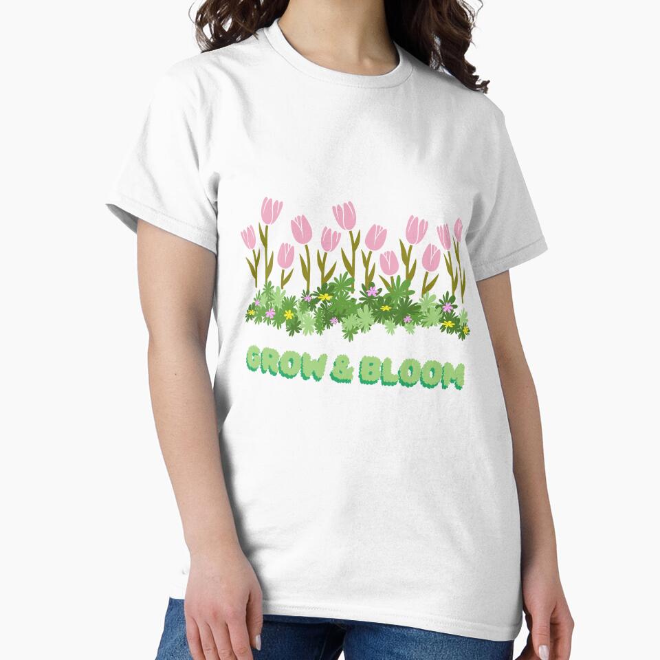Grow & Bloom: Pink Tulip Garden Graphic by ju-jugno