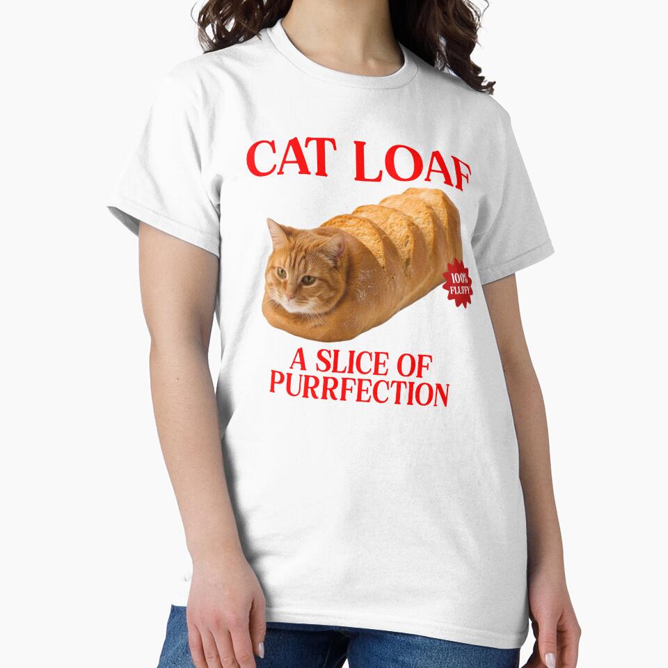 Cat Baguette Slice Of Purrfection by RockFireMerch