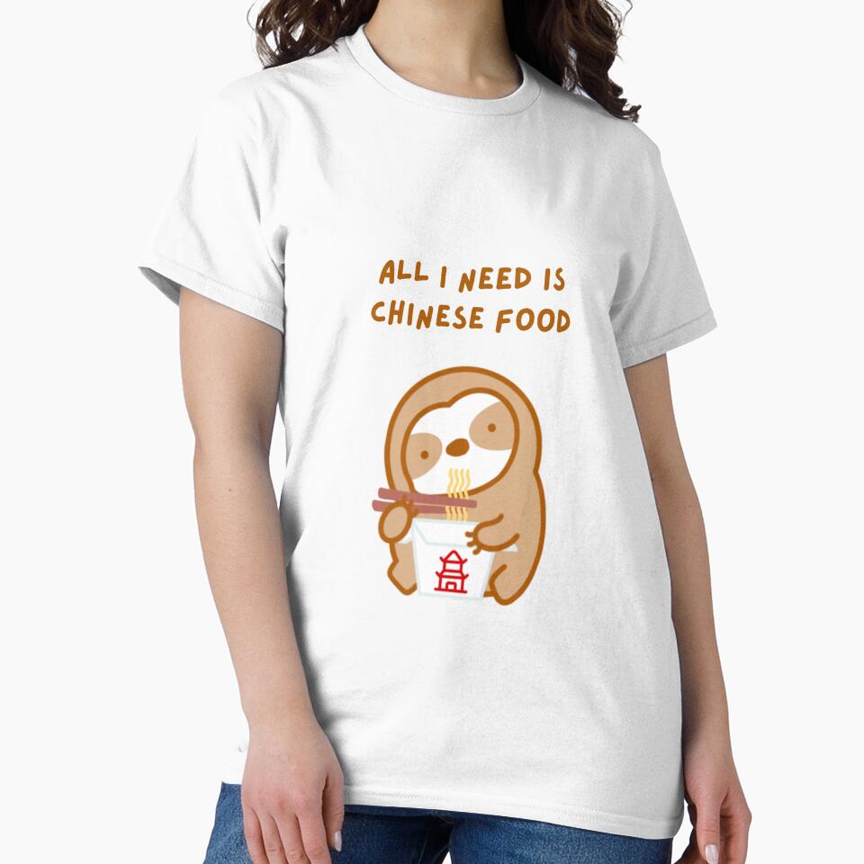 Chinese Food Lover Takeout Sloth by theslothinme