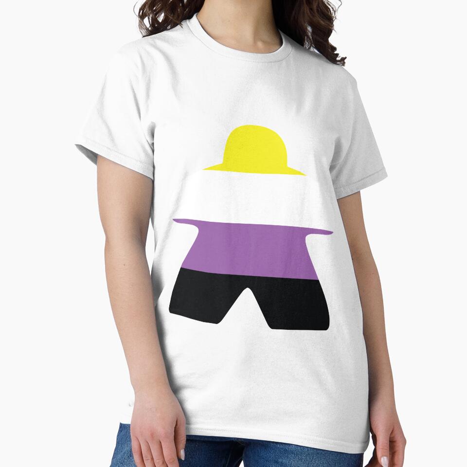 Nonbinary Pride Flag Meeple by BeamGeeks