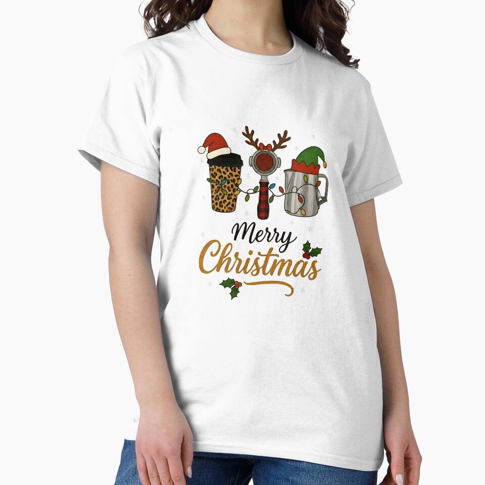 Christmas Coffee Barista Art – Cute Festive Espresso Holiday Design by Imaginationbeyond
