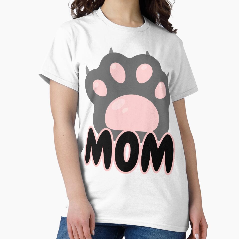 Cat/Dog Mom Cute Minimalist Text Design : Perfect for Proud Pet Lovers by AlienTechs