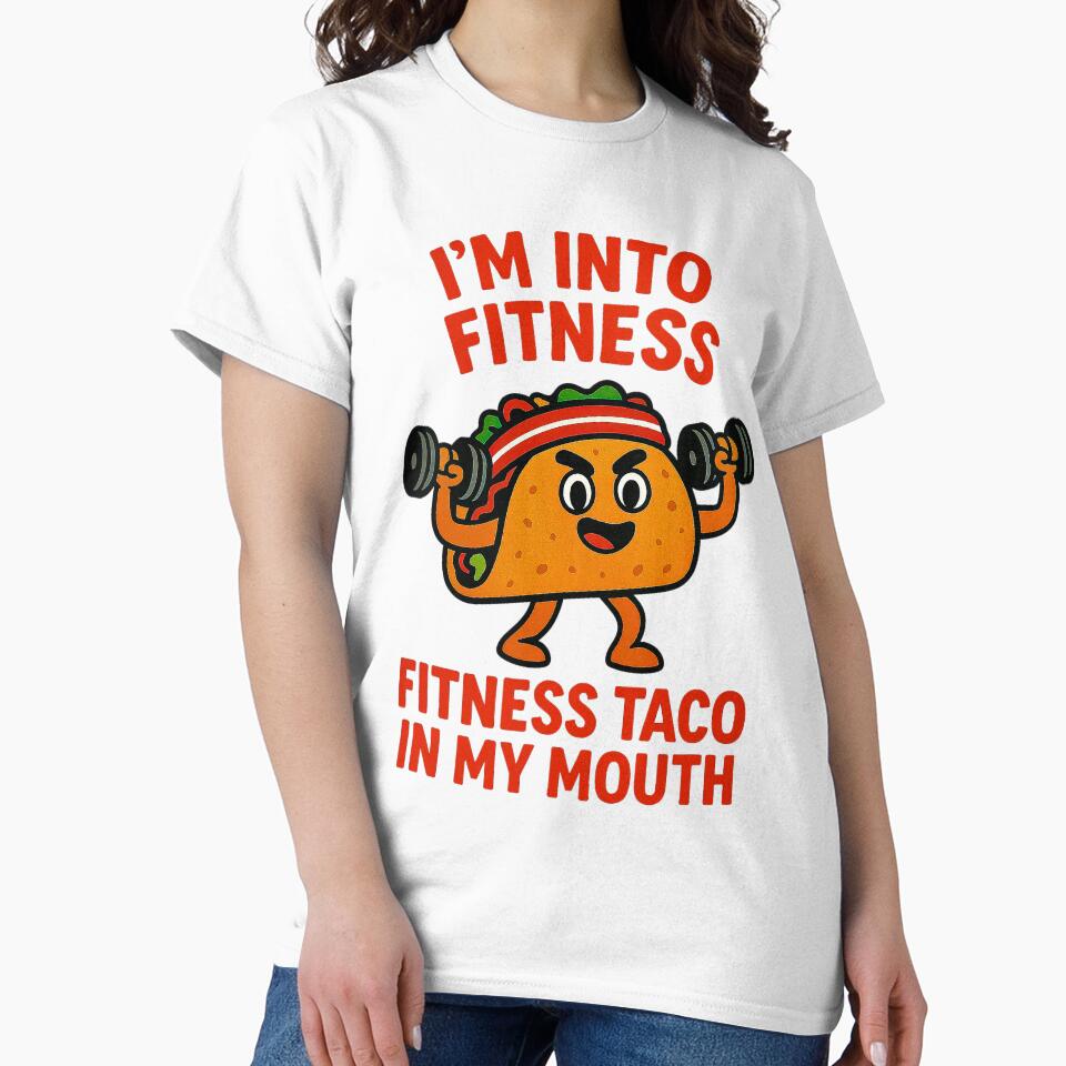 Fitness Taco Day Funny Gym Food Cinco Mayo by Amanda's Factory