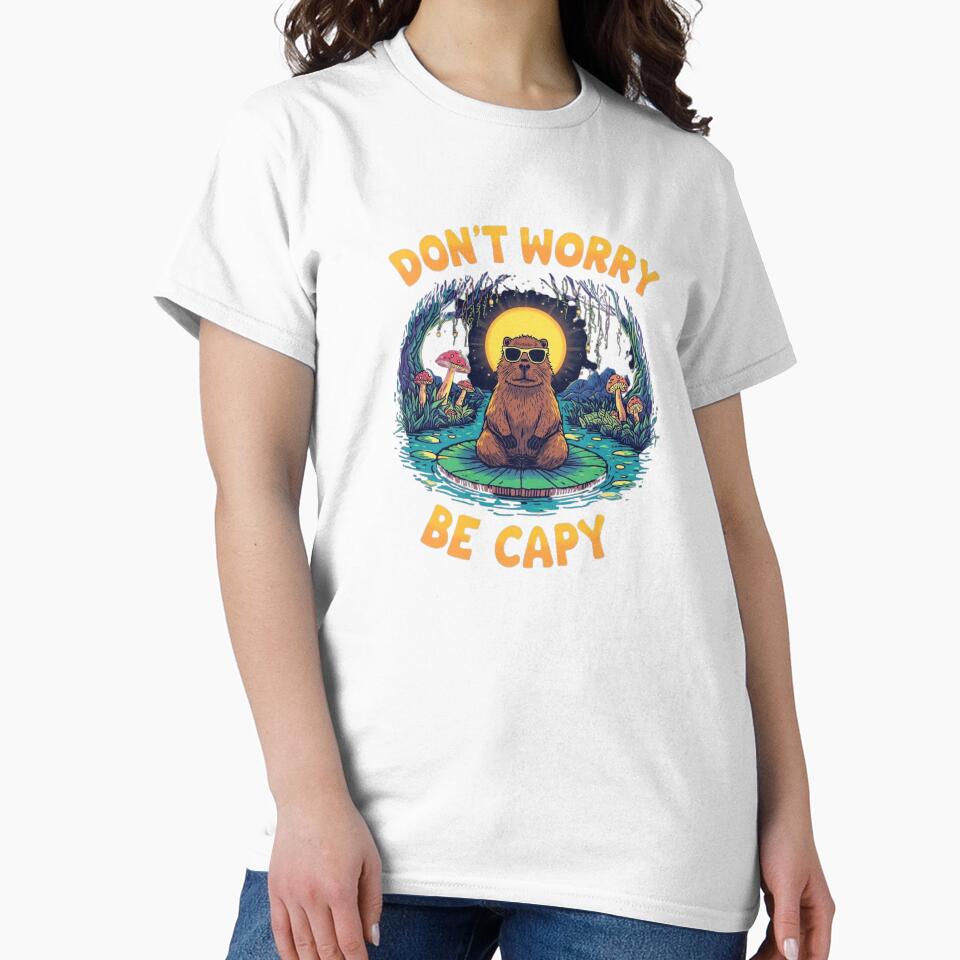 Zen Capybara Meditation - Don't Worry Be Capy by Originality Designs1