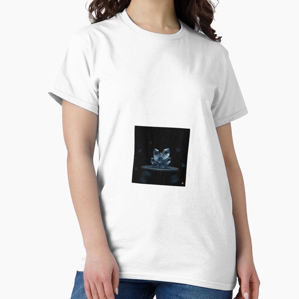 Mystic Blue Crystal Cluster – Dark Energy Fantasy Art by RZandRaiDesigns
