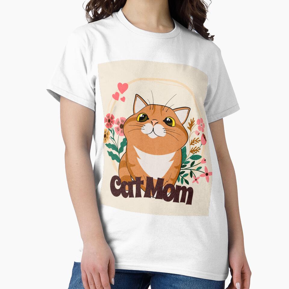 Cute Illustrated Cat for Cat Moms by KayLadyBug