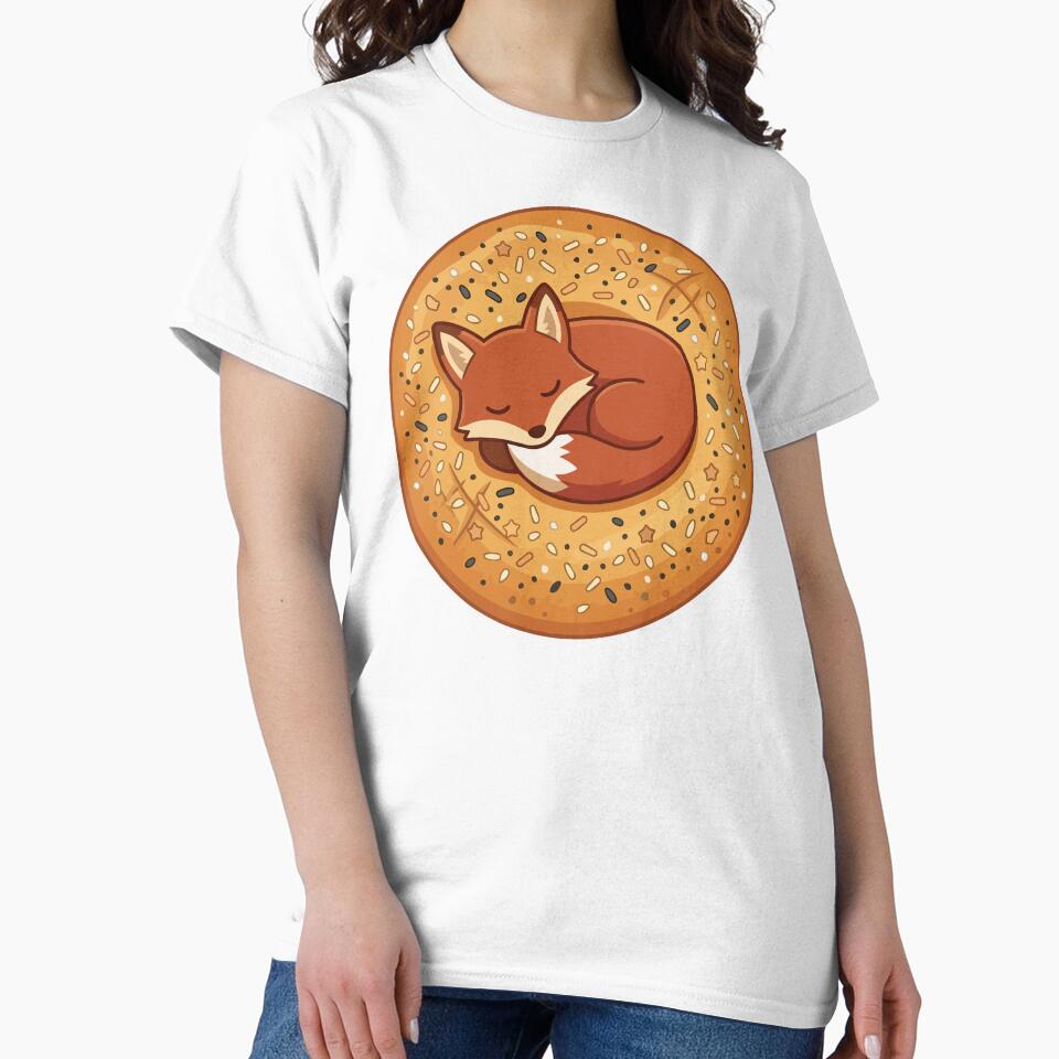 Cute Red Fox Sleeping Everything Bagel by Arc2020