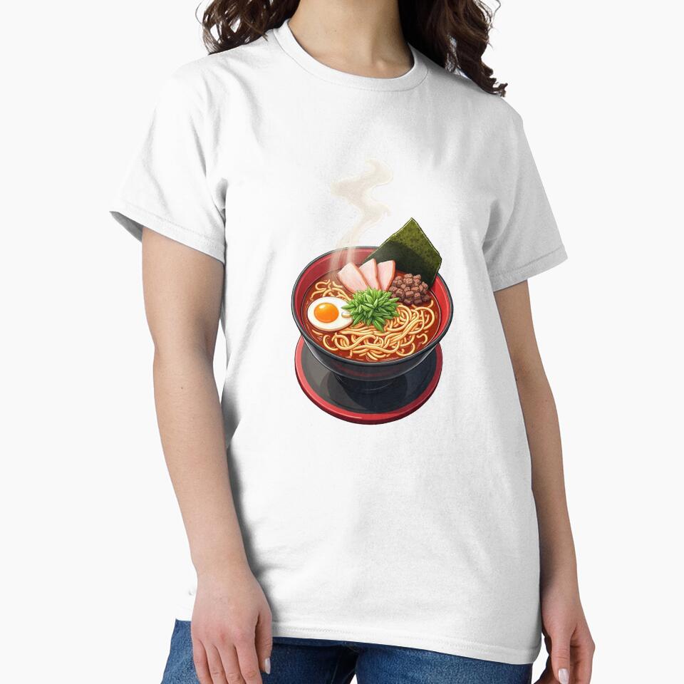Delicious Japanese Ramen Bowl – Anime Food Art by Greemo03