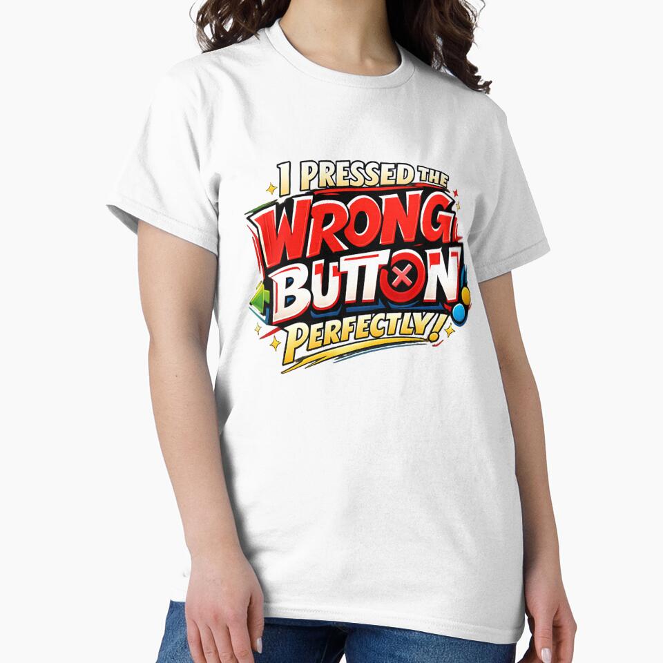 i pressed the wrong button perfectly by VireonTees