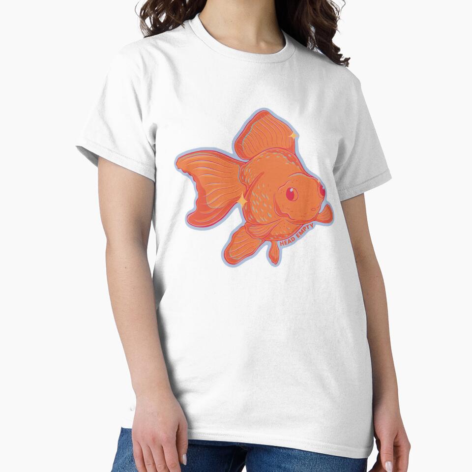 Head Empty Derpy Goldfish Fish by artbygollee