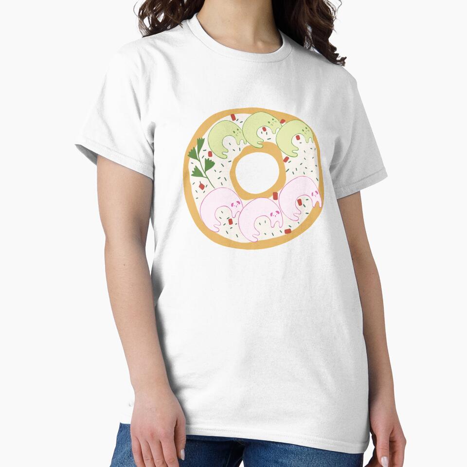 Cats (Cucumber) and Dogs (Radish) Bagel by kinstory