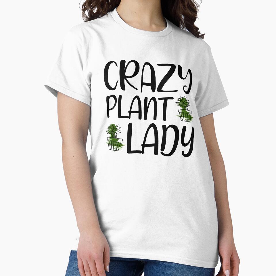 Crazy Plant Lady Awesome Plants pot Illustration for lovers by Pexilus