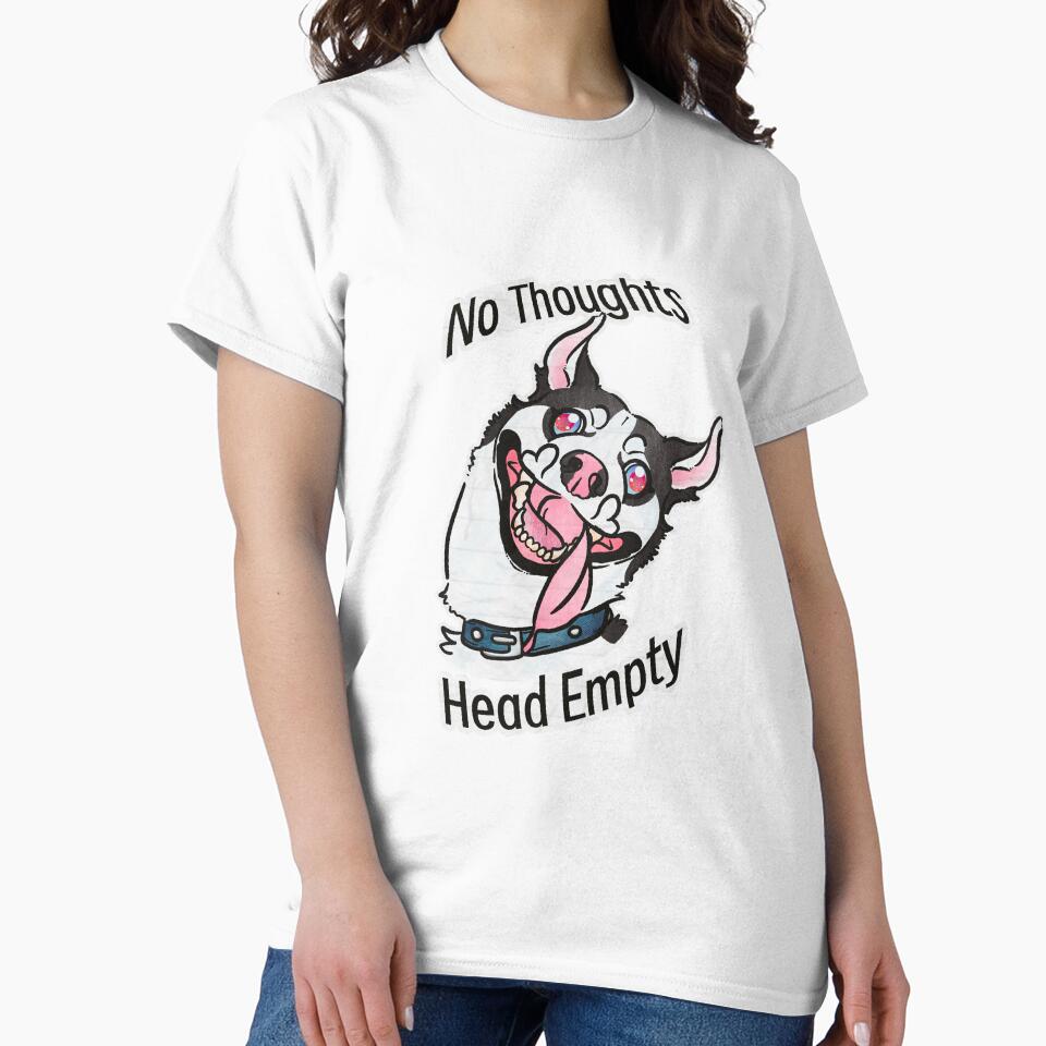 No thoughts head empty husky by Sparklepupfaeri