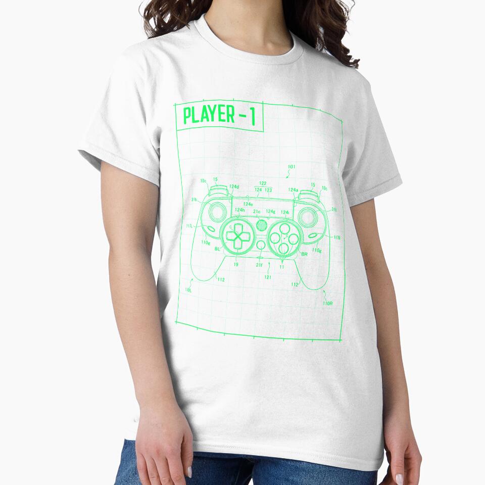 Green Controller Blueprint l Arcade Blueprint l Retro Gamer | Classic Gamer | Retro Gaming | Arcade Gaming | 16 Bit | 8 Bit | I love video games l Old School Gamer l Atar by T1337