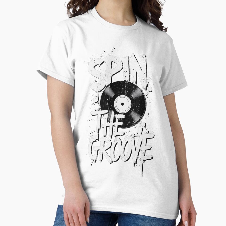 Spin the Groove – Distressed Grunge Vinyl by QuirkySpark