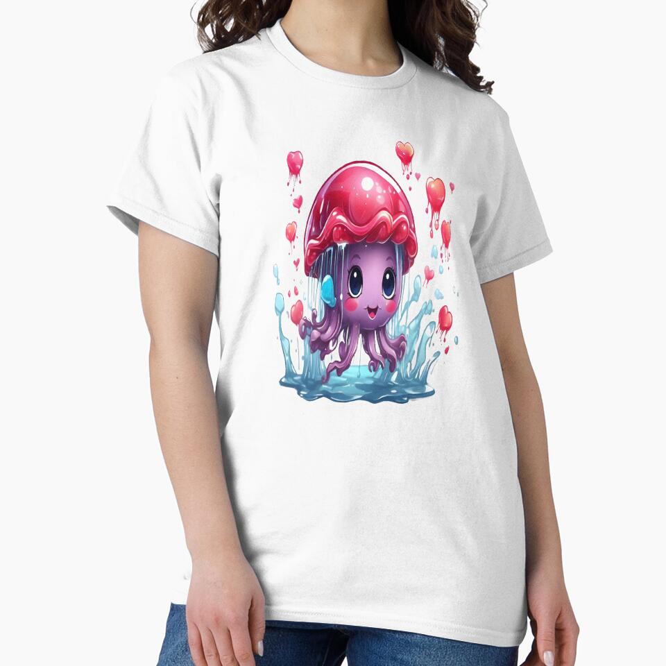 ocean glow, Cute jellyfish. by shoula7art