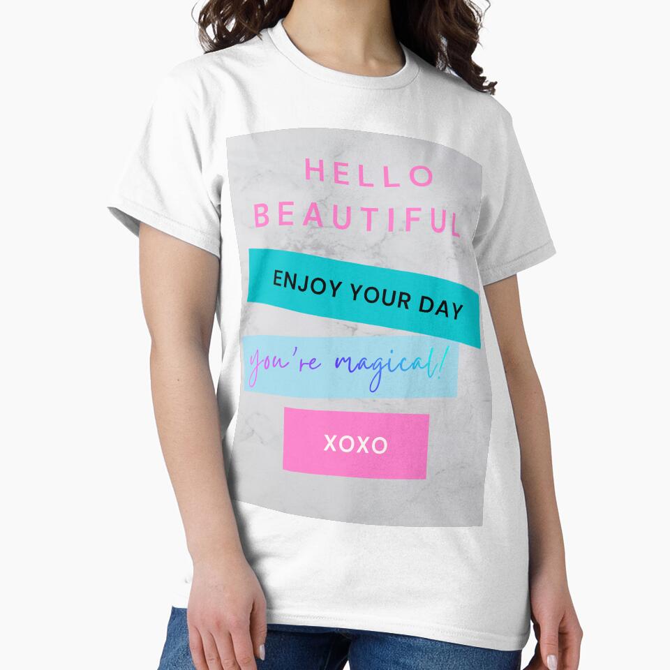 HELLO BEAUTIFUL Positive Aesthetic motivation print by butterfLydii