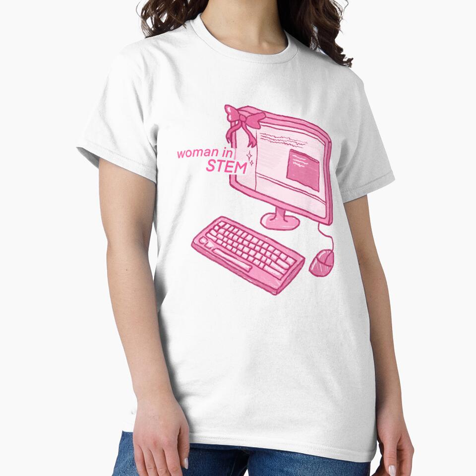 Woman in STEM Computer Science Print by Accentricity