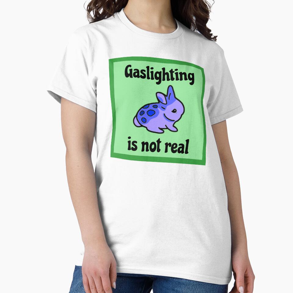 Gaslighting is Not Real - Devil Bunny by wigobun