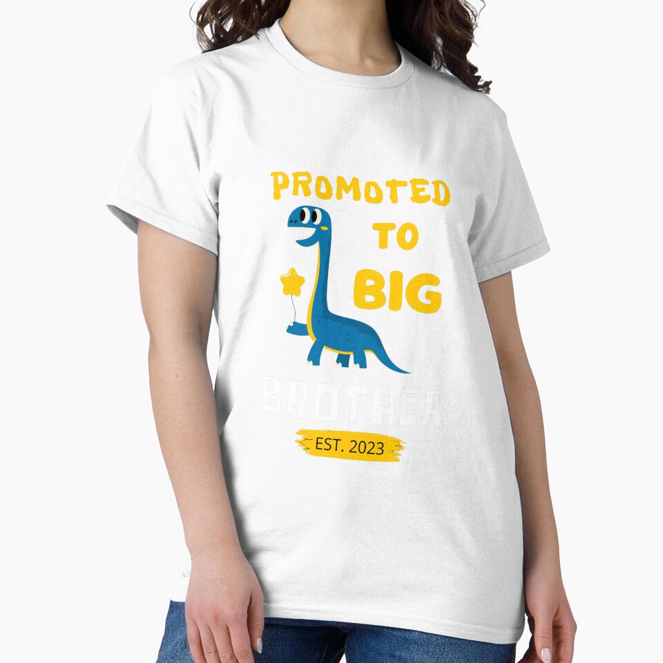 Promoted To Brother 2023 T-Shirt by artetotal