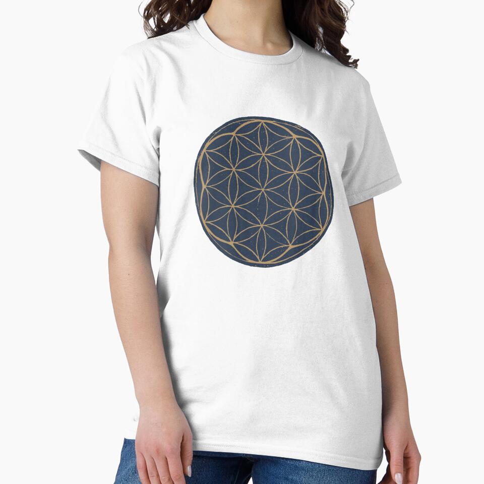 Flower of Life Linocut - Dusk + Fawn by Irene Estelle