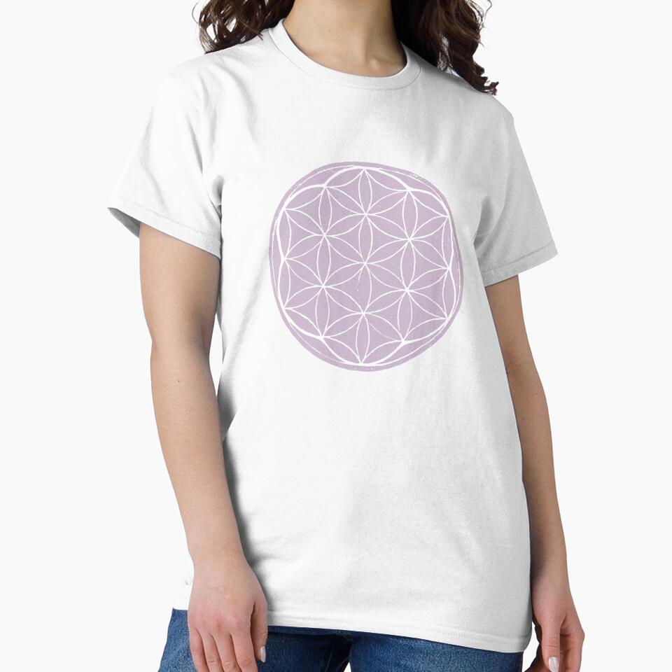 Flower of Life Linocut - Dust + Snow by Irene Estelle