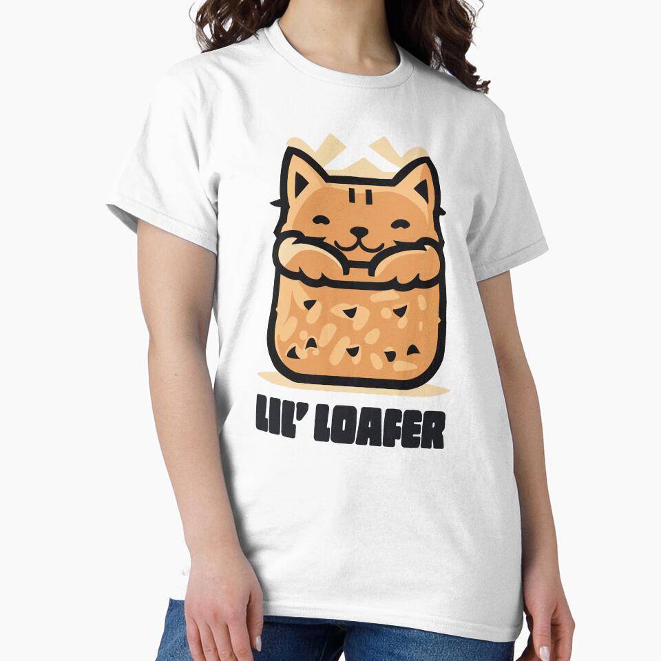 Lil Loafer Cat Loaf of Bread Orange by ArtPuffen
