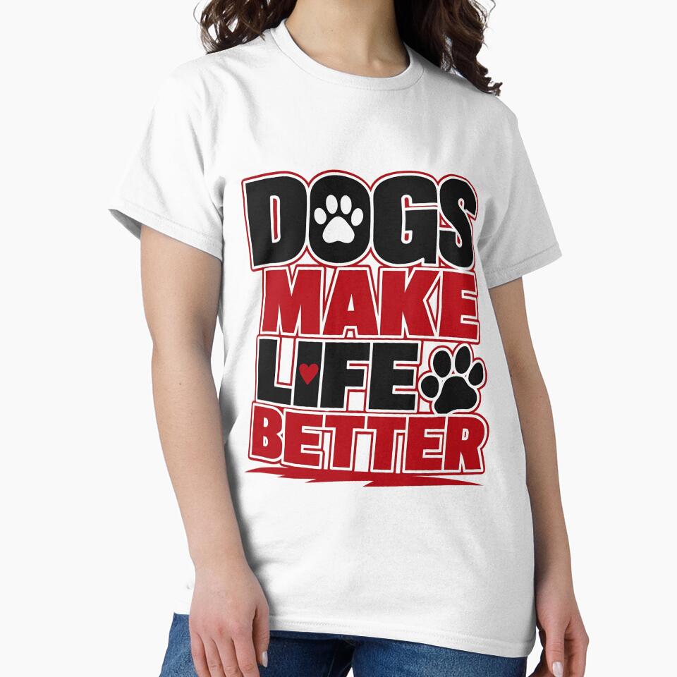 Funny Dog Lover Shirt – Paw Print Graphic Pet Lover Tee by ElegantPaws