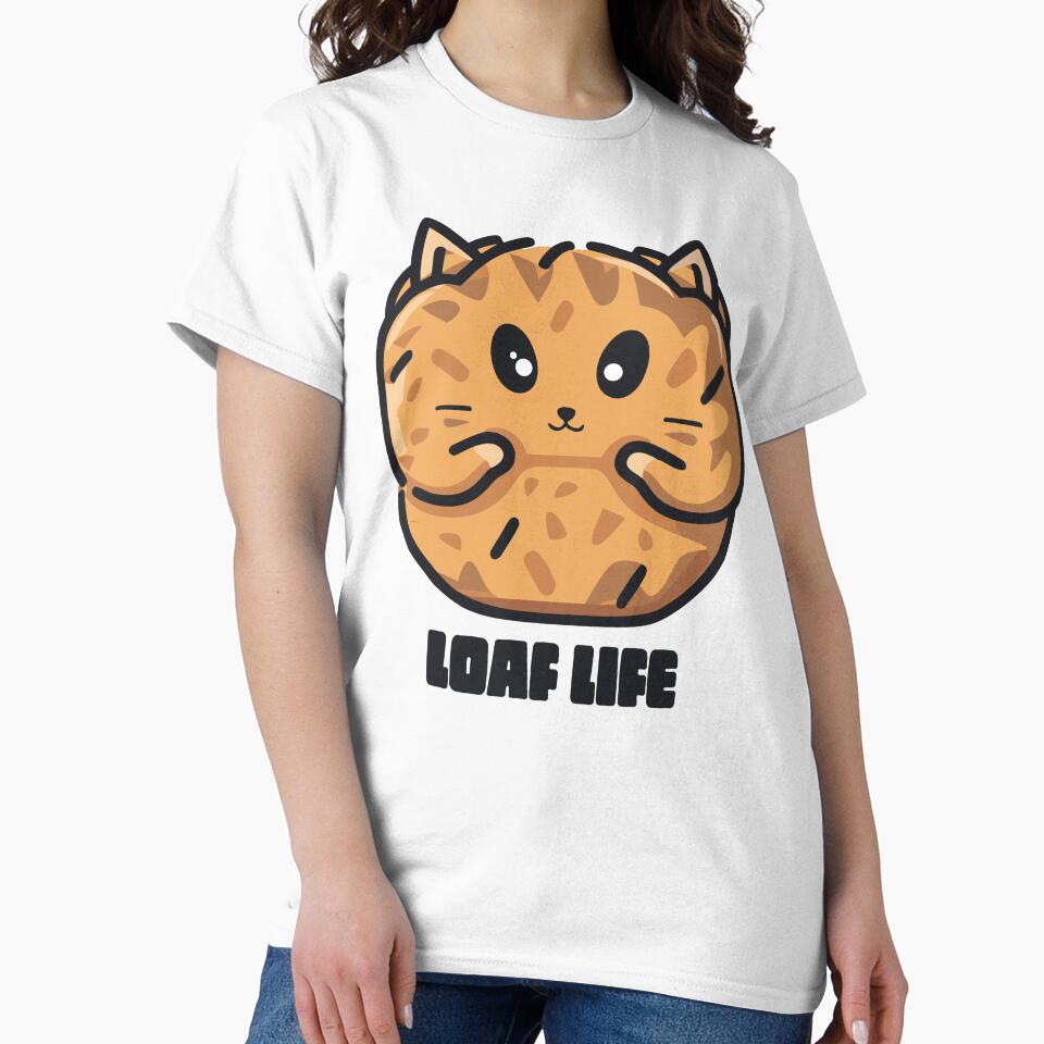 Cat Loaf Life Bread Funny by ArtPuffen