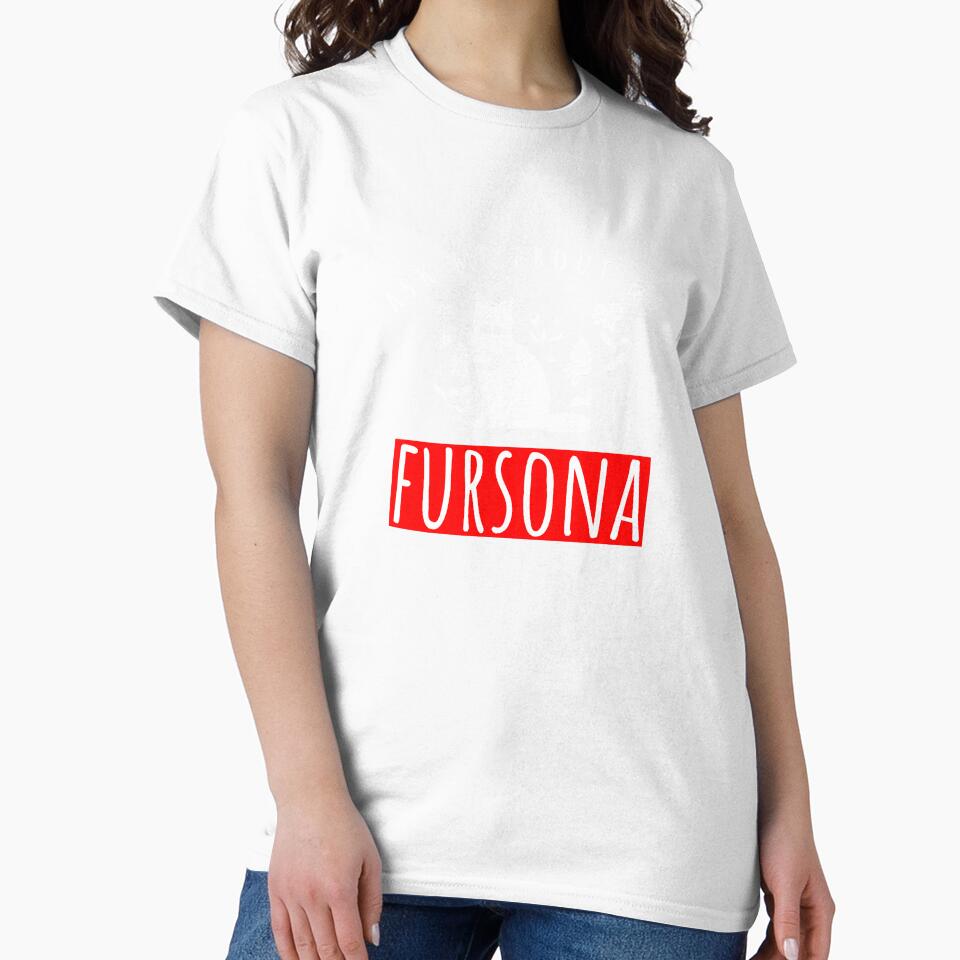 Cute Ask Me About My Fursona Furries Fursona Furry T-Shirt by LookTwice