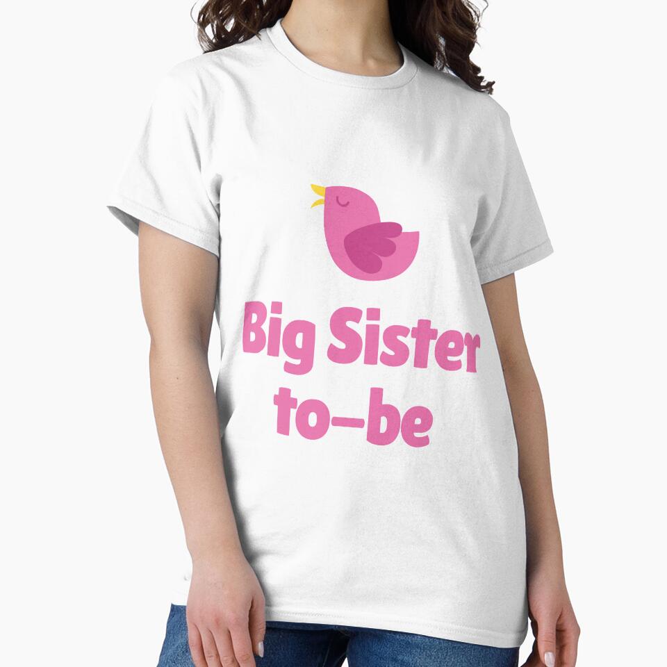 Big Sister To Be New Baby Announcement Funny Big Sister Finally for Big Sister by Kaladzishop