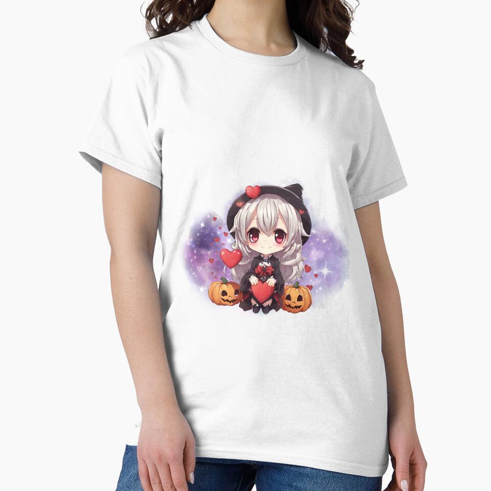 Chibi Cute Halloween with Hearts and Pumpkins by Anime-Community