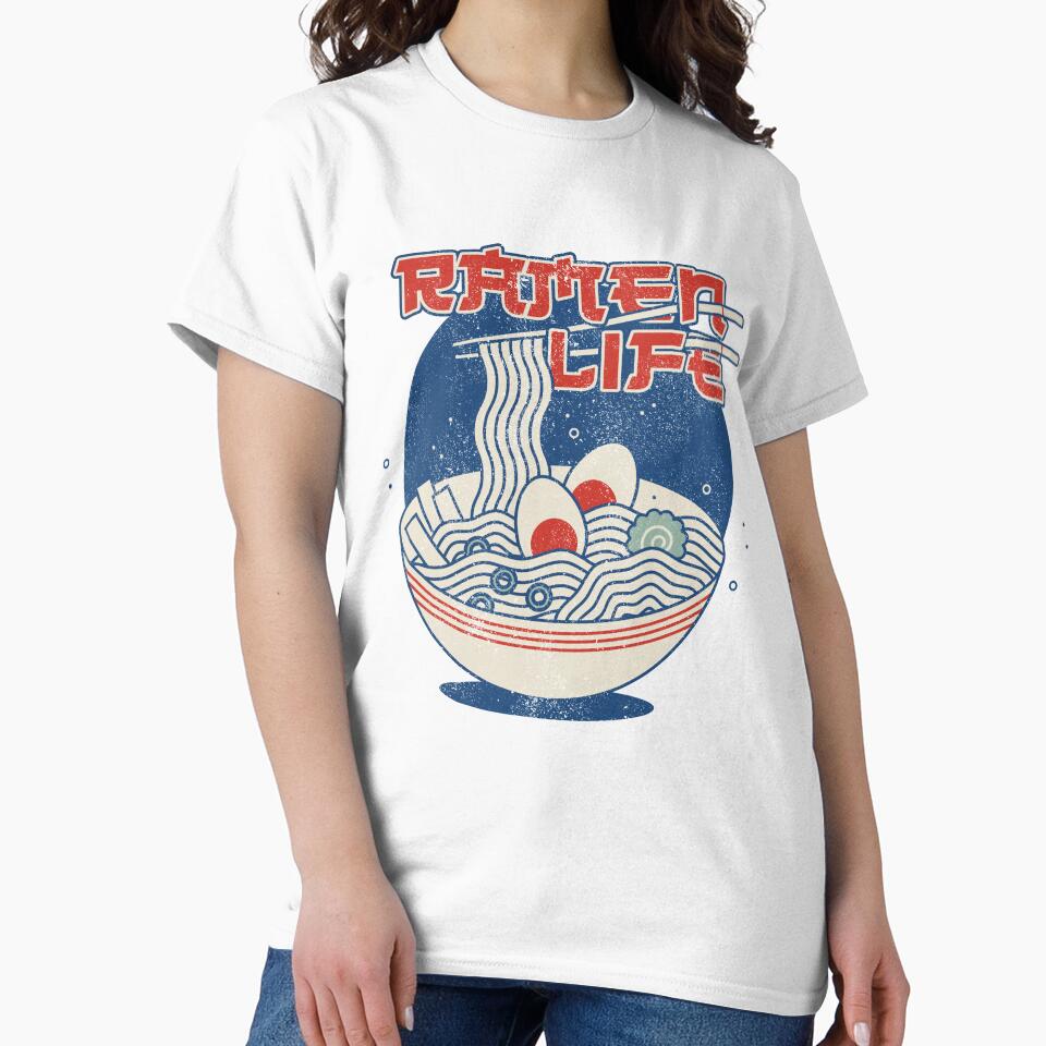 Ramen Life Retro Japanese Noodle Bowl Design by Merch Mann