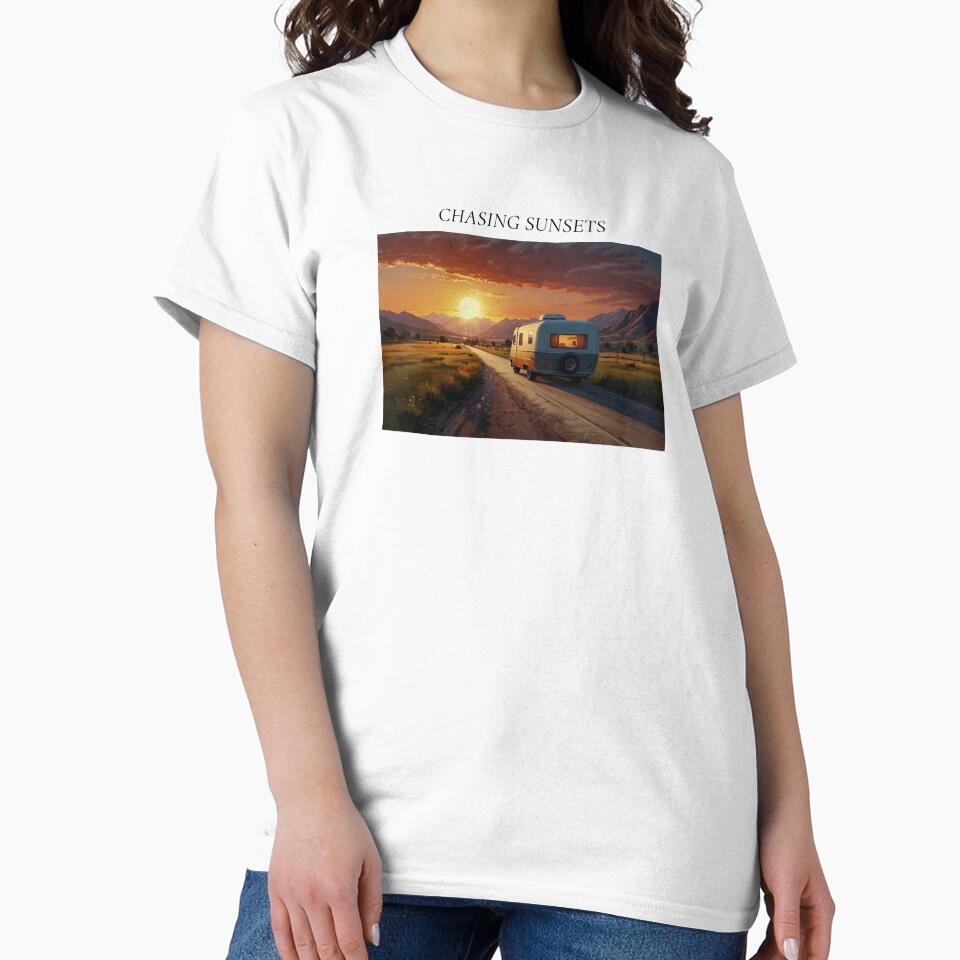 Chasing Sunsets Camper Camping Design by WicklTees