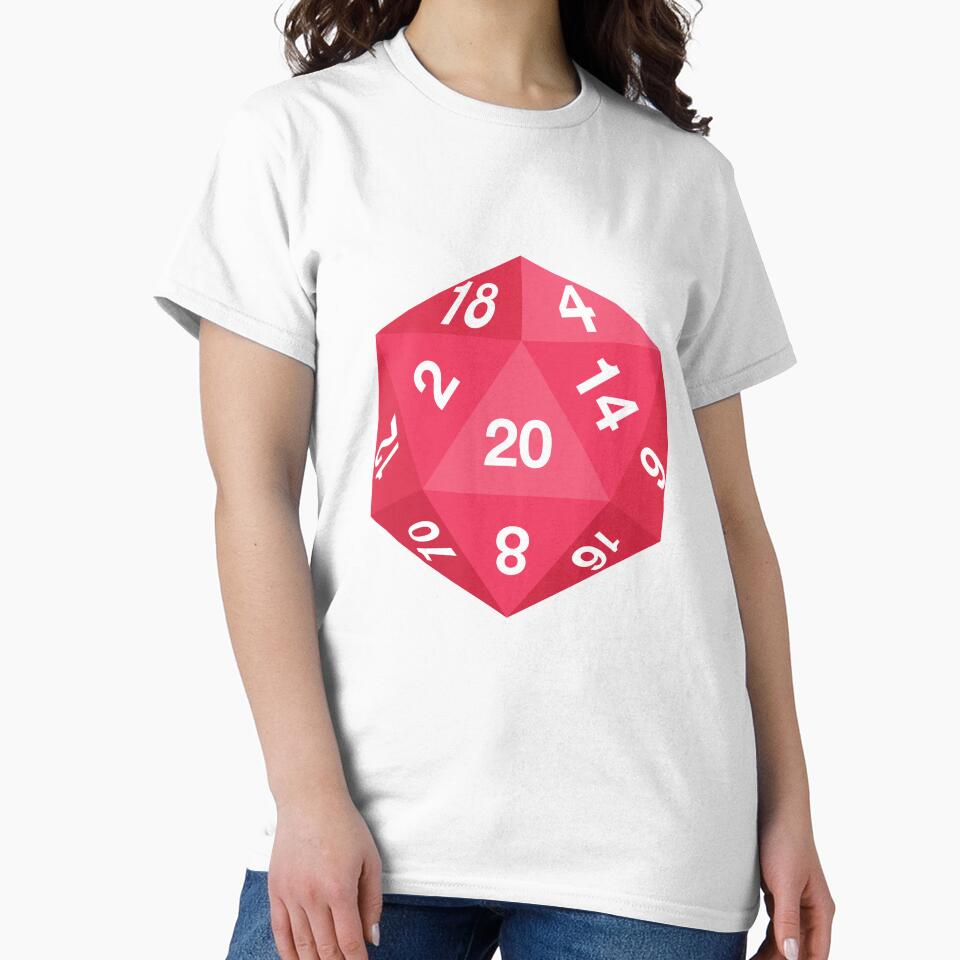 Red d20 by actuallypokesie