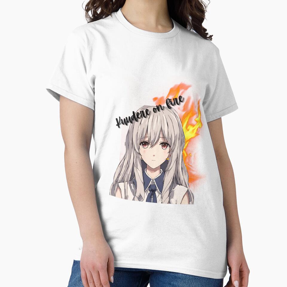 Blazing Beauty: Kuudere in Flames - Anime Girl Art by Anime-Community