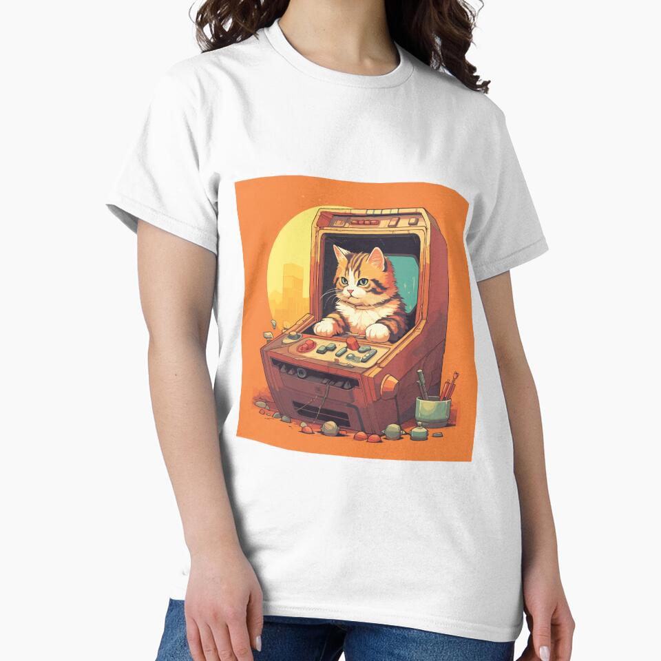 Cat in a retro game by Jabuticabaeyes