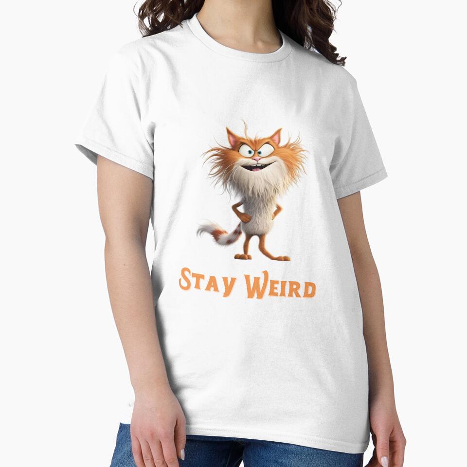 Stay Weird cat by FatBirdie