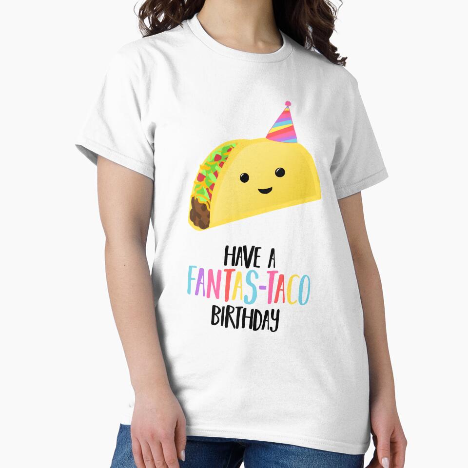 Have a fantas-TACO Birthday! - Taco Birthday - Birthday Puns - Taco Pun - Food pun - Funny Birthday Card by JTBeginning-x