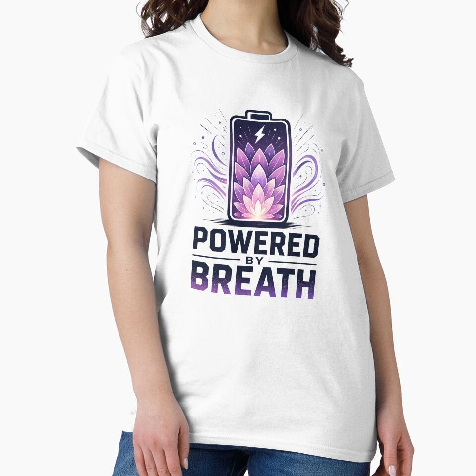 Powered By Breath – Lotus Energy Battery Wellness Design by warlistop