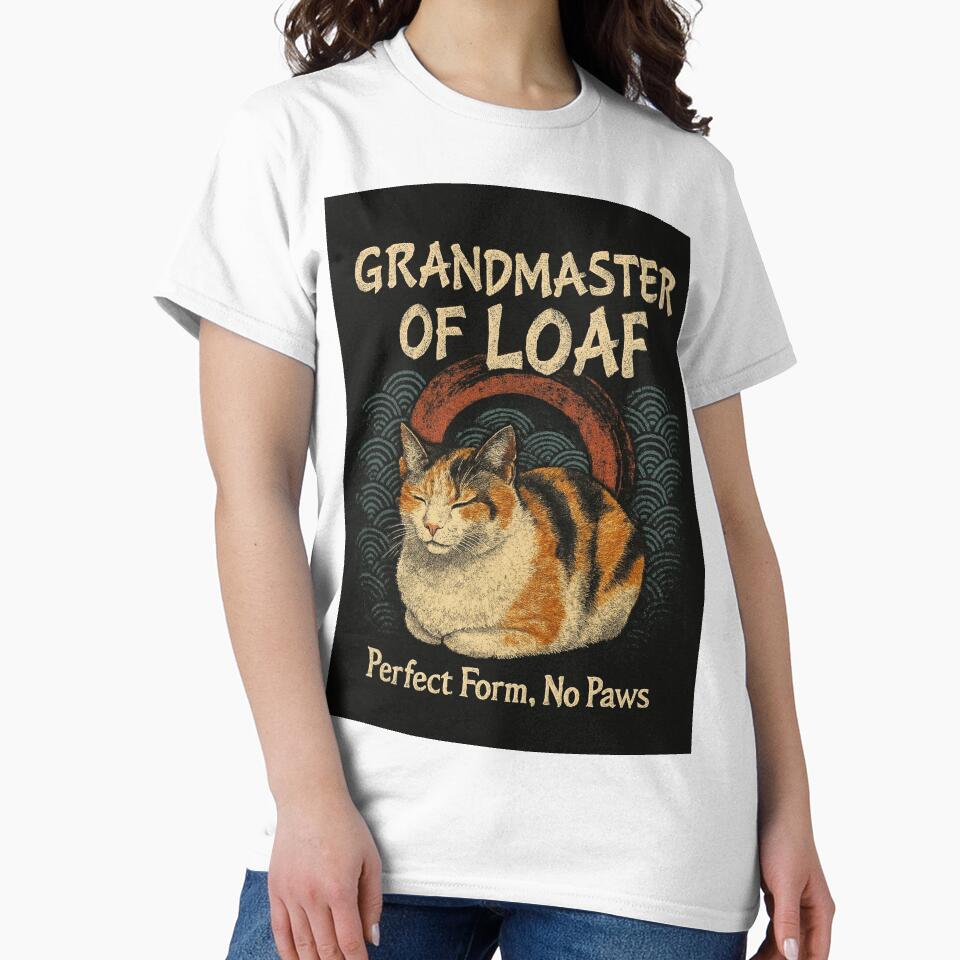 Grandmaster of Loaf Funny calico Cat 90s Bootleg by catastrocat
