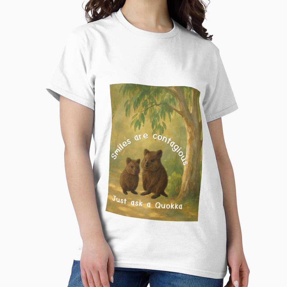 Smiles Are Contagious – Quokka Forest Artwork by GeoWild Designs