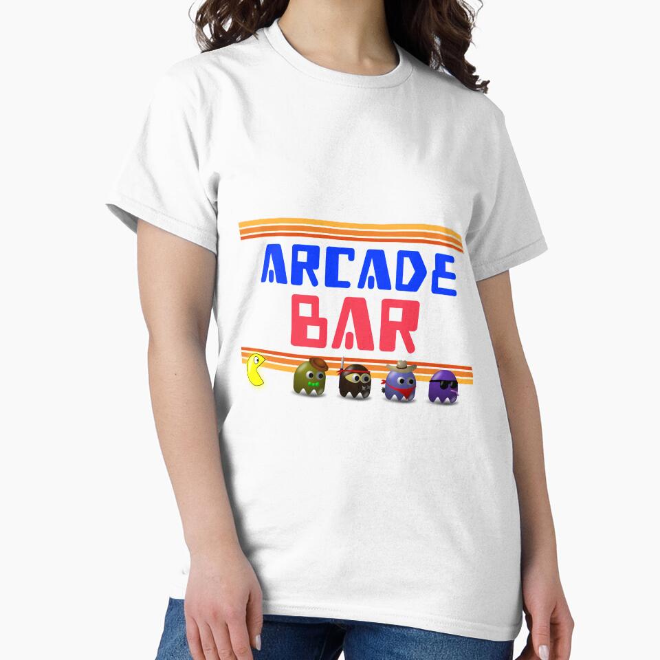 Arcade Bar - Retro Gaming T-Shirt by whytealistair