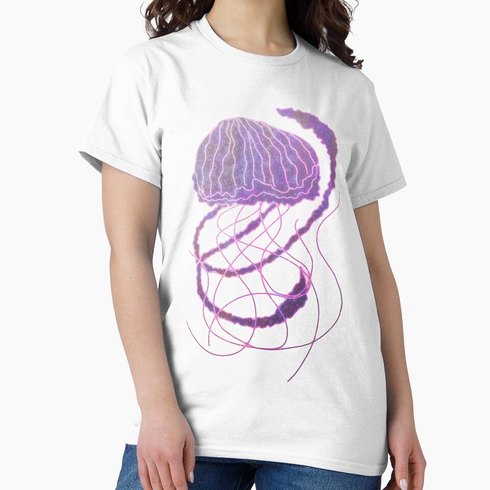 Purple Jellyfish (Transparent Background) by CadenceLG