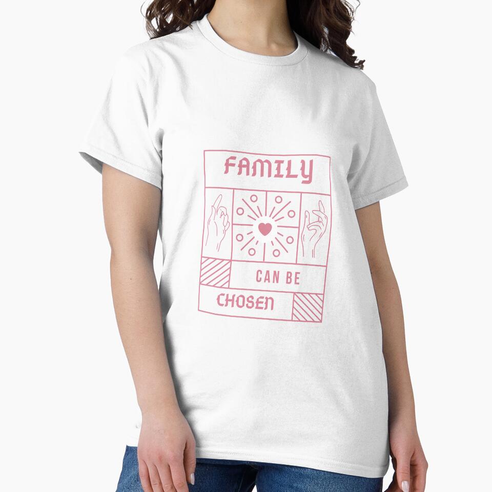Family Can Be Chosen Rose Pink Decal by Pink Ribbon
